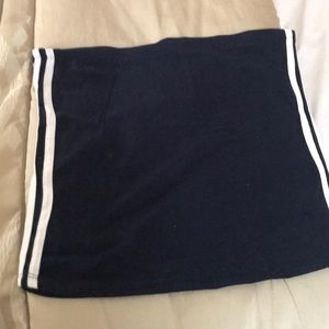 Blue pencil skirt